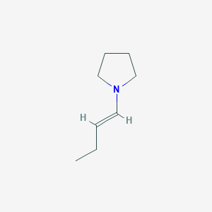 molecular formula C8H15N B077255 1-(1-Butenyl)pyrrolidine CAS No. 13937-89-8