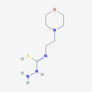 molecular formula C7H16N4OS B7725526 N-amino-N'-(2-morpholin-4-ylethyl)carbamimidothioic acid 