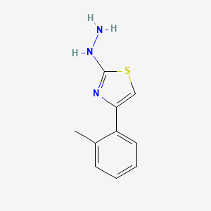 molecular formula C10H11N3S B7725610 2-Hydrazinyl-4-(o-tolyl)thiazole 