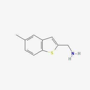 molecular formula C10H11NS B7725832 (5-Methylbenzo[b]thiophen-2-yl)methanamine 
