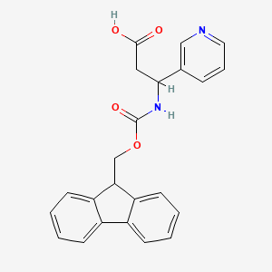 molecular formula C23H20N2O4 B7725870 Fmoc-(RS)-3-amino-3-(3-pyridyl)-propionic acid 