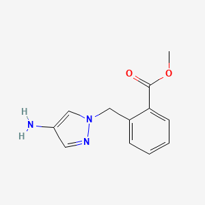 molecular formula C12H13N3O2 B7725988 methyl 2-[(4-amino-1H-pyrazol-1-yl)methyl]benzoate CAS No. 1004194-68-6