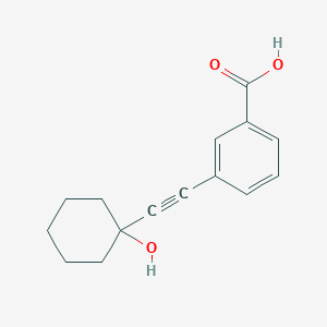 molecular formula C15H16O3 B7725999 3-(1-Hydroxy-cyclohexylethynyl)-benzoic acid 