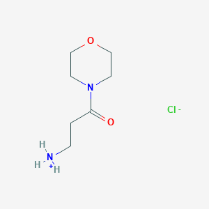 molecular formula C7H15ClN2O2 B7726045 (3-Morpholin-4-yl-3-oxopropyl)azanium;chloride 