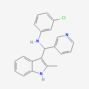 molecular formula C21H18ClN3 B7726409 MFCD03619143 