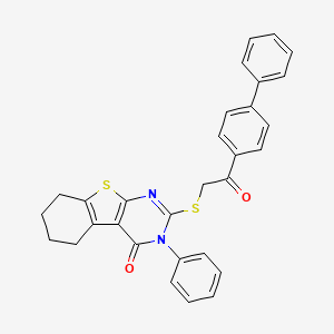 molecular formula C30H24N2O2S2 B7726812 MFCD00312379 