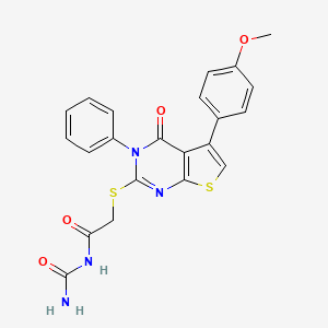 molecular formula C22H18N4O4S2 B7726839 MFCD02329350 