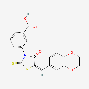 molecular formula C19H13NO5S2 B7726975 MFCD02329881 