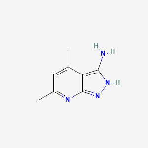 molecular formula C8H10N4 B7727146 4,6-Dimethyl-1H-pyrazolo[3,4-b]pyridin-3-amine CAS No. 56984-52-2