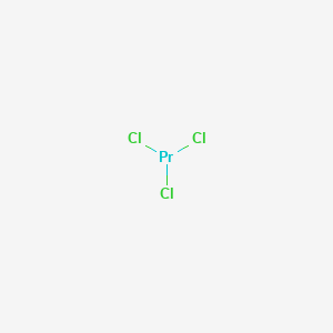 molecular formula PrCl3<br>Cl3P B077272 Praseodymium chloride CAS No. 10361-79-2