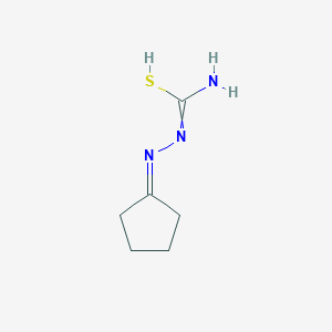 molecular formula C6H11N3S B7727489 N'-(cyclopentylideneamino)carbamimidothioic acid 