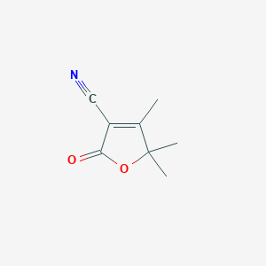 molecular formula C8H9NO2 B077276 4,5,5-Trimethyl-2-oxo-2,5-dihydrofuran-3-carbonitrile CAS No. 13332-71-3