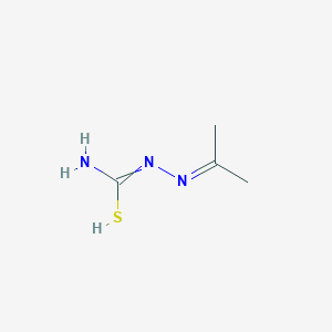 molecular formula C4H9N3S B7727621 N'-(propan-2-ylideneamino)carbamimidothioic acid 