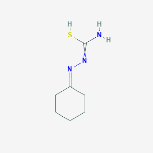 molecular formula C7H13N3S B7727622 N'-(cyclohexylideneamino)carbamimidothioic acid 