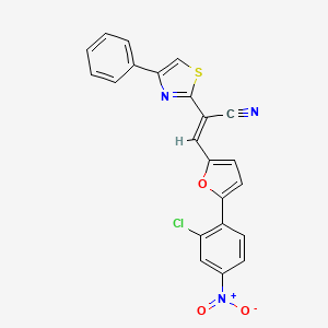 molecular formula C22H12ClN3O3S B7727674 MFCD03847339 