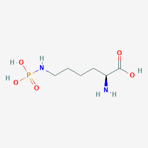 molecular formula C6H15N2O5P B077279 (2S)-2-amino-6-(phosphonoamino)hexanoic acid CAS No. 14721-74-5