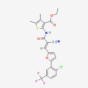 molecular formula C24H18ClF3N2O4S B7728030 MFCD02371046 