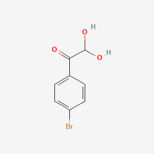 molecular formula C8H7BrO3 B7728132 1-(4-Bromophenyl)-2,2-dihydroxyethanone 