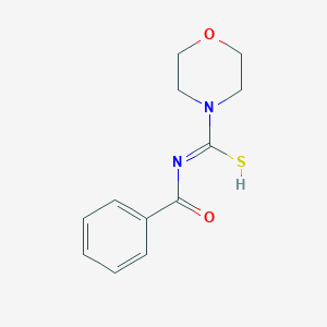 molecular formula C12H14N2O2S B7728234 N-benzoylmorpholine-4-carboximidothioic acid 