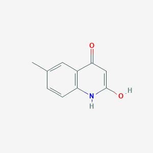 molecular formula C10H9NO2 B7728260 2-hydroxy-6-methyl-1H-quinolin-4-one 