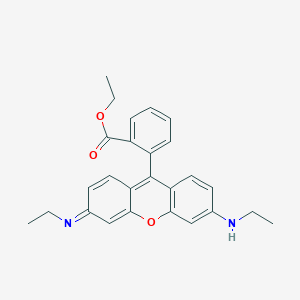 Benzoic acid, 2-(6-(ethylamino)-3-(ethylimino)-3H-xanthen-9-yl-, ethyl ester