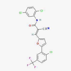 molecular formula C21H10Cl3F3N2O2 B7728454 MFCD02371000 