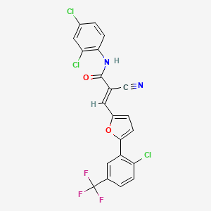 molecular formula C21H10Cl3F3N2O2 B7728457 MFCD02370999 