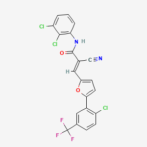 molecular formula C21H10Cl3F3N2O2 B7728461 MFCD02370998 