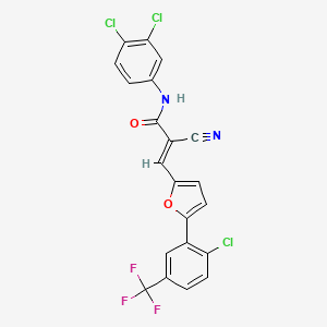 molecular formula C21H10Cl3F3N2O2 B7728464 MFCD02371001 