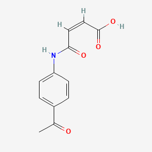 molecular formula C12H11NO4 B7728562 4-(4-acetylanilino)-4-oxo-2-butenoic acid 