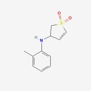 molecular formula C11H13NO2S B7728584 3-Thiophenamine, 2,3-dihydro-N-(2-methylphenyl)-, 1,1-dioxide CAS No. 39565-73-6