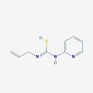 molecular formula C9H11N3S B7728627 N'-prop-2-enyl-N-pyridin-2-ylcarbamimidothioic acid 