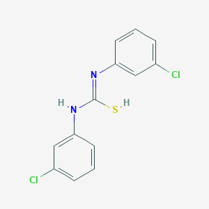 molecular formula C13H10Cl2N2S B7728647 N,N'-bis(3-chlorophenyl)carbamimidothioic acid 