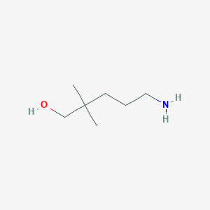 molecular formula C7H17NO B077287 5-Amino-2,2-dimethylpentanol CAS No. 13532-77-9