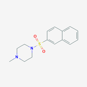 molecular formula C15H18N2O2S B7728746 4-Methyl-1-(2-naphthylsulfonyl)piperazine CAS No. 5563-92-8