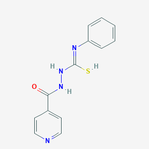 molecular formula C13H12N4OS B7728923 N'-phenyl-N-(pyridine-4-carbonylamino)carbamimidothioic acid 