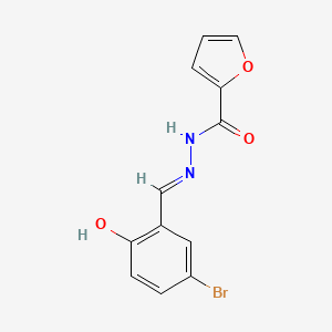 molecular formula C12H9BrN2O3 B7729366 N'-[(E)-(5-bromo-2-hydroxyphenyl)methylidene]furan-2-carbohydrazide 