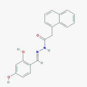 molecular formula C19H16N2O3 B7729628 N'-[(E)-(2,4-dihydroxyphenyl)methylidene]-2-(naphthalen-1-yl)acetohydrazide 