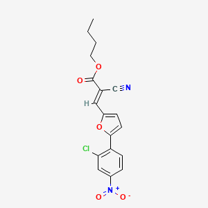 molecular formula C18H15ClN2O5 B7729914 MFCD02371087 