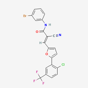 molecular formula C21H11BrClF3N2O2 B7730131 MFCD02370993 