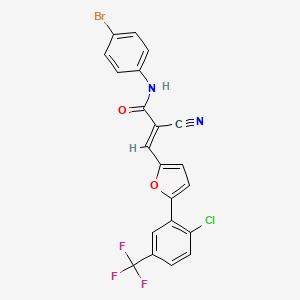 molecular formula C21H11BrClF3N2O2 B7730147 MFCD02370994 