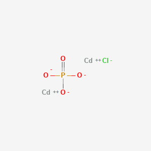 molecular formula Cd5Cl5O50P15-20 B077302 Cadmium chloride phosphate CAS No. 12185-64-7