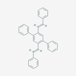 molecular formula C34H26 B077306 p-Terphenyl, 2',5'-distyryl- CAS No. 14474-63-6