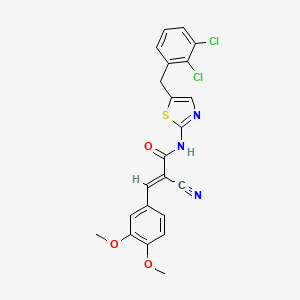 molecular formula C22H17Cl2N3O3S B7730820 MFCD02979332 
