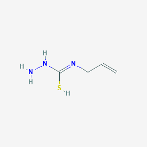 molecular formula C4H9N3S B7731182 N-amino-N'-prop-2-enylcarbamimidothioic acid 