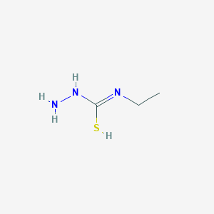 molecular formula C3H9N3S B7731189 N-amino-N'-ethylcarbamimidothioic acid 