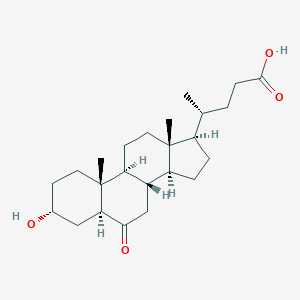 molecular formula C24H40O2 B077313 3alpha-Hydroxy-6-oxo-5alpha-cholan-24-oic acid CAS No. 10573-17-8