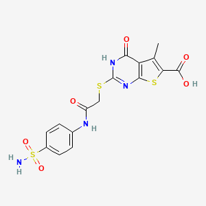 molecular formula C16H14N4O6S3 B7731393 MFCD04445499 