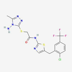 molecular formula C16H14ClF3N6OS2 B7731418 MFCD05847342 