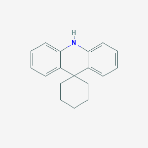 molecular formula C18H19N B077315 Spiro[acridine-9(10H),1'-cyclohexane] CAS No. 14458-75-4